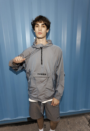 Ветровка TYPES Chameleon Jacket Серо-Голубой фото 14