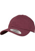 Бейсболка YUPOONG Peached Cotton Twill Dad Cap Maroon фото