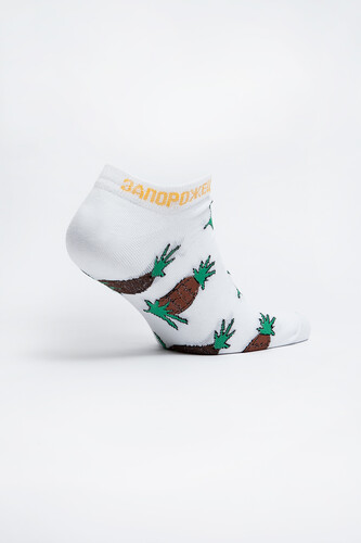 Носки ЗАПОРОЖЕЦ Ананас короткие Белый фото 11
