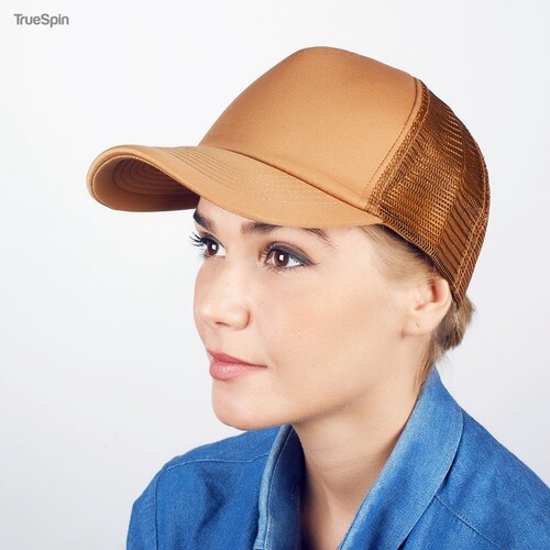 Бейсболка TRUESPIN Basic Trucker Brown фото 3