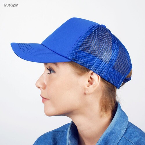 Бейсболка TRUESPIN Basic Trucker Royal-Blue фото 10