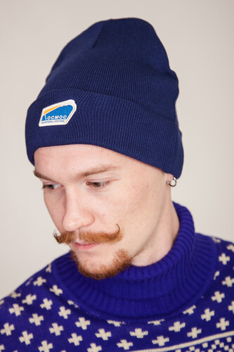 Шапка ЗАПОРОЖЕЦ Kosmos/Космос Dark Navy фото 11