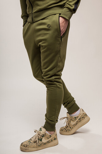 Брюки-джоггеры ASTRONAUTICS1961 Galactum Хаки/Черный фото 8
