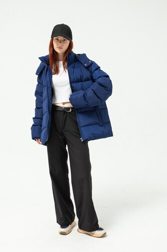 Куртка TRUESPIN Puffy Hooded Jacket Navy фото 31