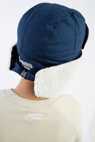 Шапка ЗАПОРОЖЕЦ Ushanka Beanie Navy фото 19