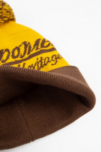 Шапка ЗАПОРОЖЕЦ Logo Pumpon/Лого Помпон Brown/Dark Yellow фото 8