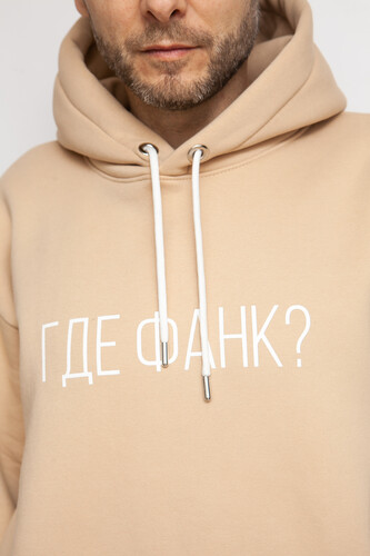 Худи ЗАПОРОЖЕЦ Где Фанк? Бежевый фото 9