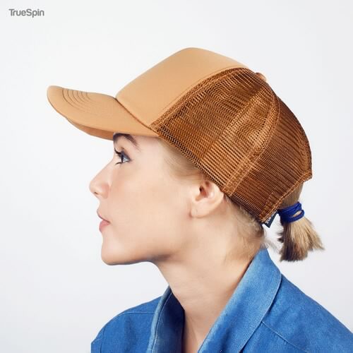 Бейсболка TRUESPIN Basic Trucker Brown фото 4