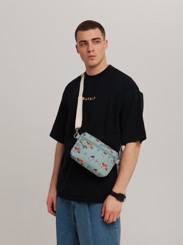 Сумка ЗАПОРОЖЕЦ Sqver Bag Pobezhali Po Gribi Grey фото 6