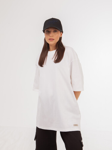 Футболка ЗАПОРОЖЕЦ Blank oversize White фото 11