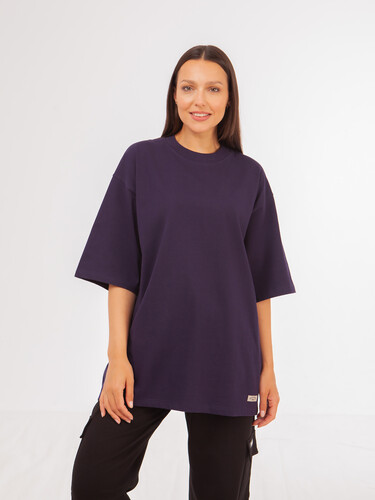 Футболка ЗАПОРОЖЕЦ Blank oversize Violet фото 10