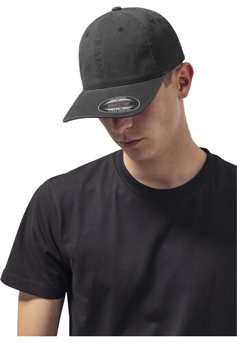 Бейсболка FLEXFIT Flexfit Garment Washed Cotton Dad Hat Black фото 6
