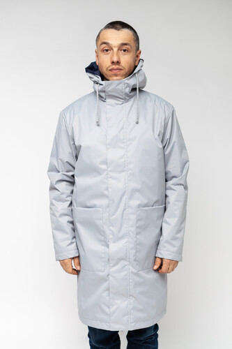 Длинная ветровка ЗАПОРОЖЕЦ DOJD JACKET Warm Grey фото 7