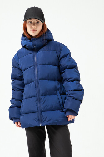Куртка TRUESPIN Puffy Hooded Jacket Navy фото 28
