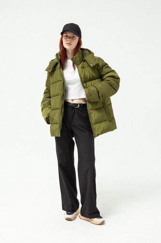 Куртка TRUESPIN Puffy Hooded Jacket Green фото 22