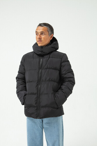 Куртка TRUESPIN Puffy Hooded Jacket Black фото 15
