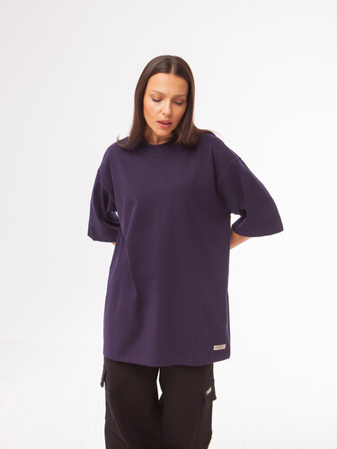Футболка ЗАПОРОЖЕЦ Blank oversize Violet фото 9