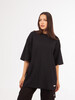 Футболка ЗАПОРОЖЕЦ Blank oversize Deep Black фото 5