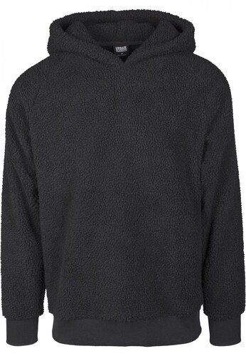 Толстовка URBAN CLASSICS Sherpa Hoody Black фото 11