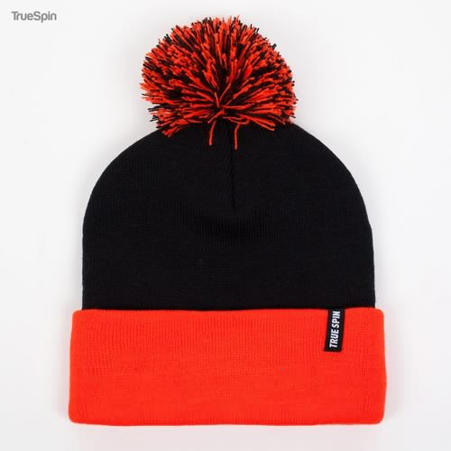 Шапка TRUESPIN Neon Pom 2 Tone (Black-Orange)