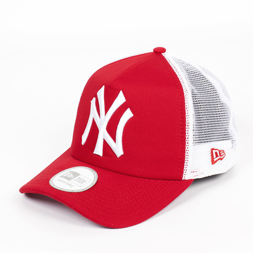 Бейсболка NEW ERA Clean Trucker NY Scarlet (Scarlet-White, O/S)