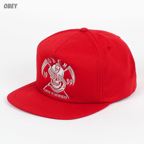 Бейсболка OBEY Darkness Snap (Red, O/S)