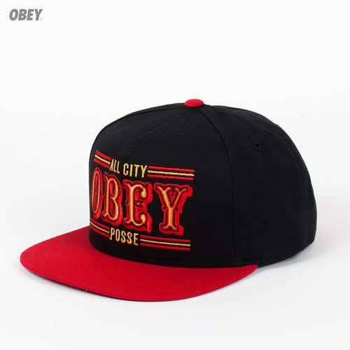Бейсболка OBEY 89ers Snap (Red-Black, O/S)