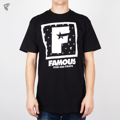 Футболка FAMOUS F Flat Squared (Black-White, XL)