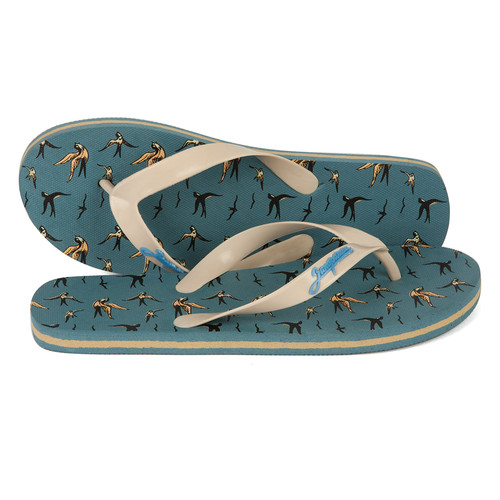 Шлепки ЗАПОРОЖЕЦ Lastochki Dk.Blue фото 11