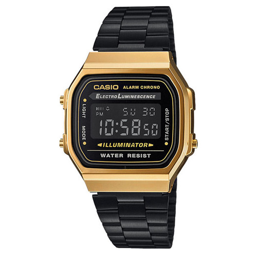 Часы CASIO A-168WEGB-1B (Золотой/Черный)