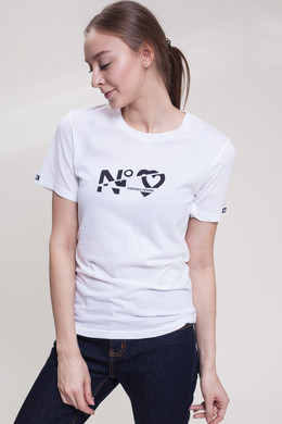 Футболка CROOKS & CASTLES Sliced Logo Crew T-Shirt женская White фото