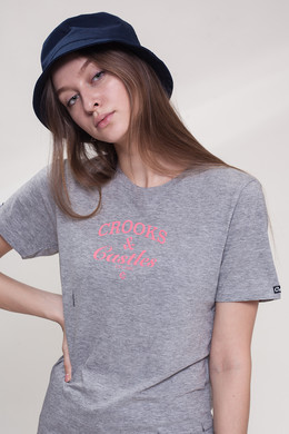 Футболка CROOKS & CASTLES Timeless Crew T-Shirt женская Heather Grey фото