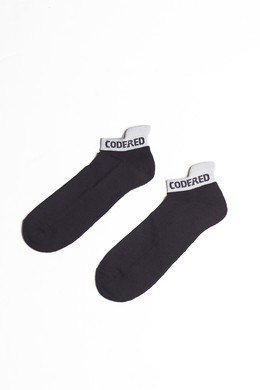 Носки CODERED Shortline Sock Черный/Светло-Серая Полоса