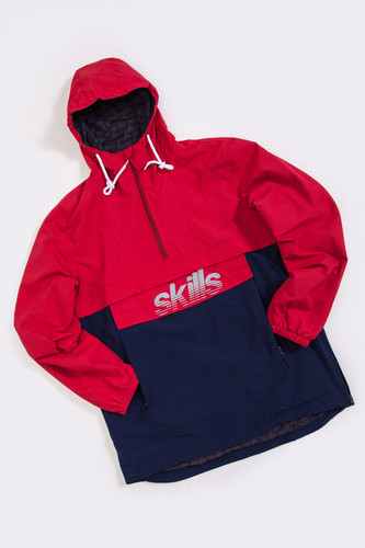 Анорак SKILLS Colorblock Red/Navy фото 12