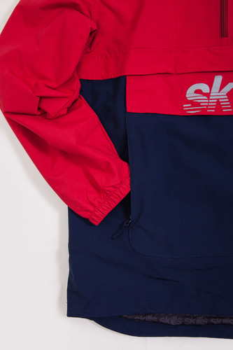 Анорак SKILLS Colorblock Red/Navy фото 13