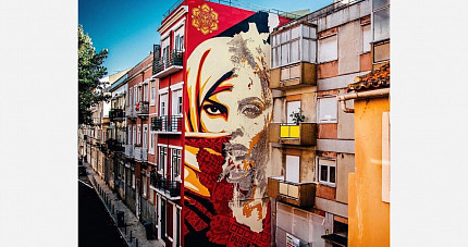Vhils x Obey Giant
