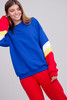 Свитшот SUKOVA SY-01-00-V Синий с желто-красно-белыми вставками фото