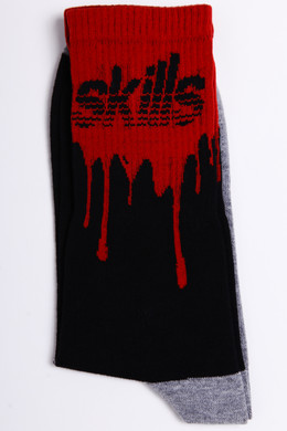 Носки SKILLS Кровь Черный-Красный фото 2