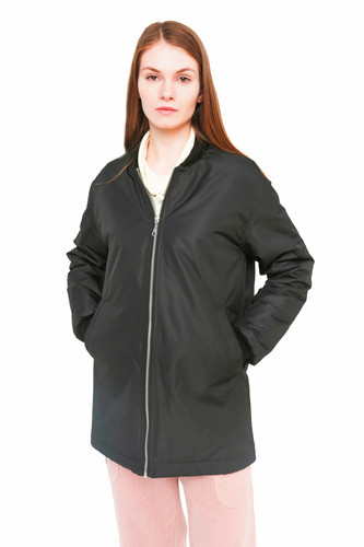 Куртка-Бомбер TRUESPIN удлиненный Черный фото 14