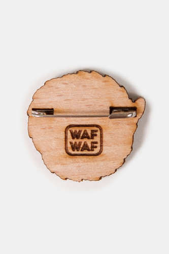 Значок деревянный WAF-WAF Лиса клубочком фото 6