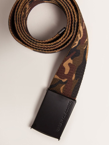Ремень URBAN CLASSICS Canvas Belts Woodcamo/Black фото 6