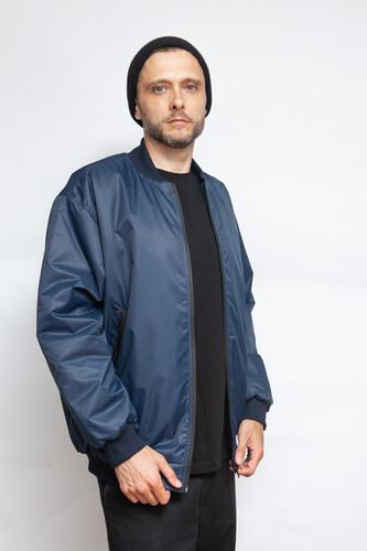Куртка-Бомбер TRUESPIN Loose Fit FW22 Темно-Синий фото 11