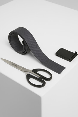 Ремень URBAN CLASSICS Canvas Belts Charcoal/Black фото 2
