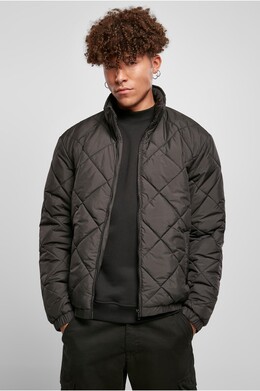 Куртка URBAN CLASSICS Diamond Quilted Short Jacket SS23 Black фото